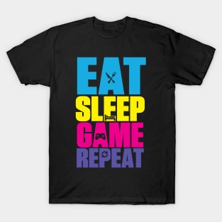 Eat Sleep Game Repeat T-Shirt